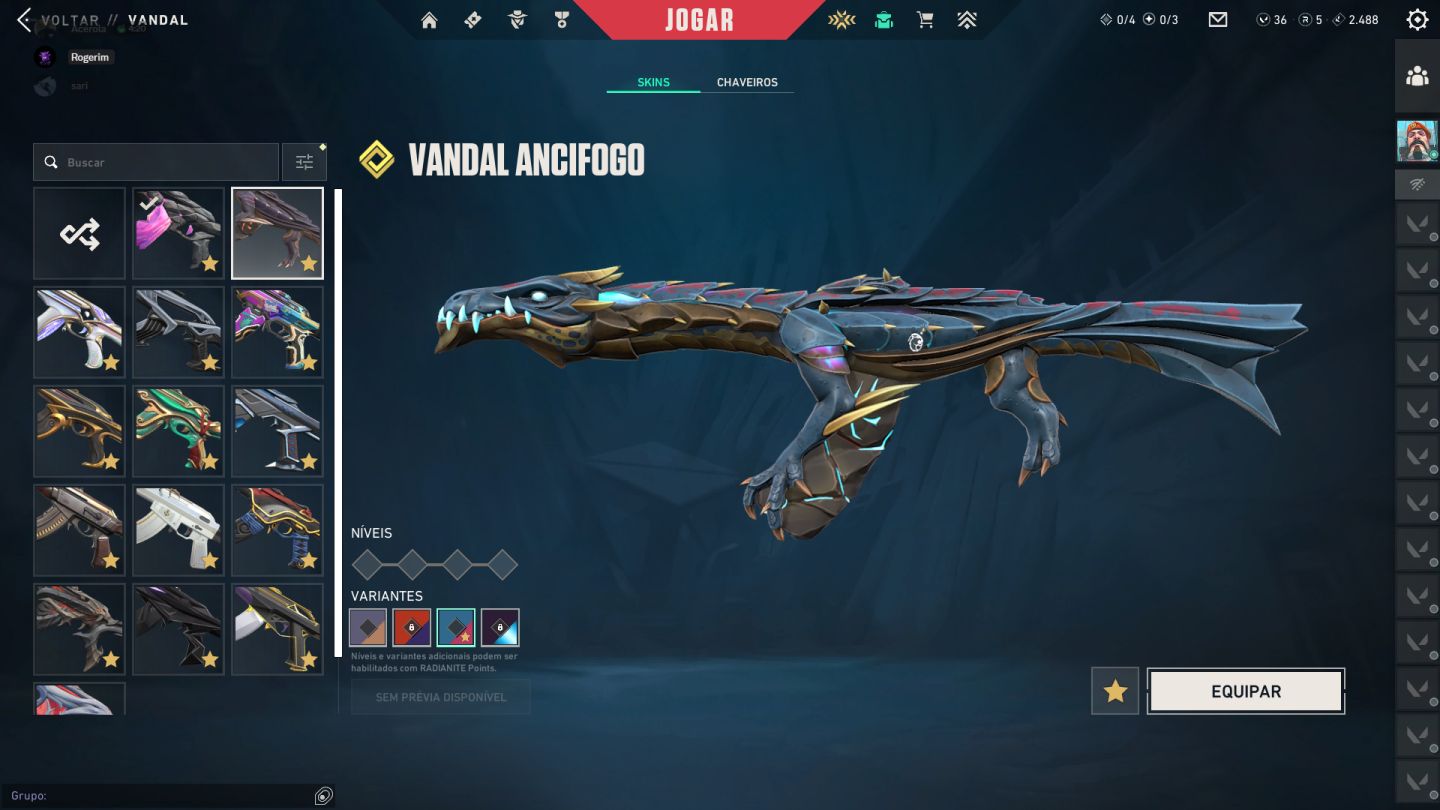 CONTA VALORANT COM TODAS SKINS FULL ACESSO 4K GASTOS