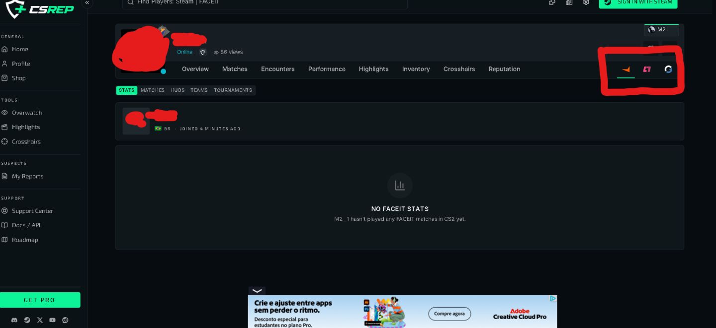 Conta Counter Strike 2 Com GC Com Faceit