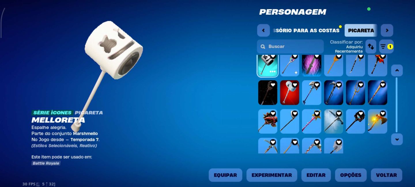 Conta fortnite com skins tryhard e OG Valor negociável pra sair rápido