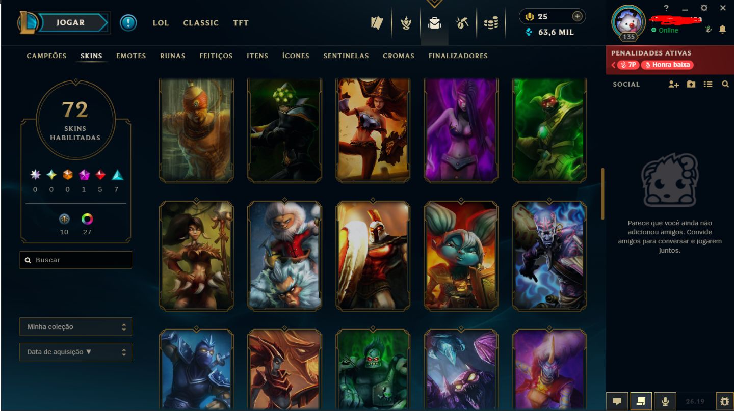 CONTA ESMERALDA 3 E DIAMANTE NA FLEX//MUITAS SKINS//LEVEL135