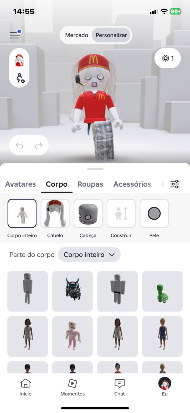 CONTA ROBLOX COM KORBLOX E SKINS