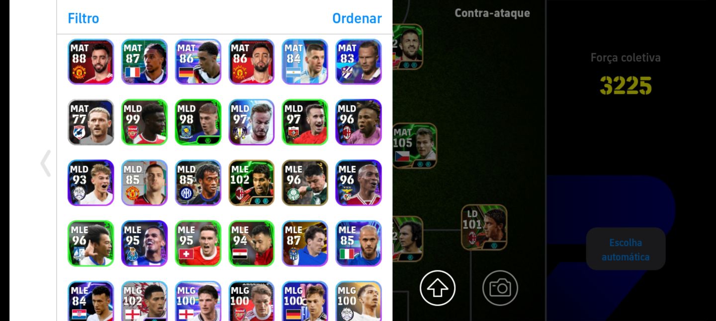 Conta eFootball Top Tier | Força 3225 | CR7 107 + Kane 107 + Casillas 105