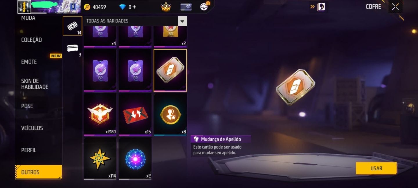 CONTA FF COMPLETA NV 17 - CONJUNTO SOMBRA DA NOITE + FOICE ECLIPSE LUNAR