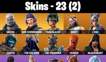 CONTA FORTNITE COM TWITCH PRIME 1 E 2, ATEMPORAL, HOT MARAT E 23 SKINS