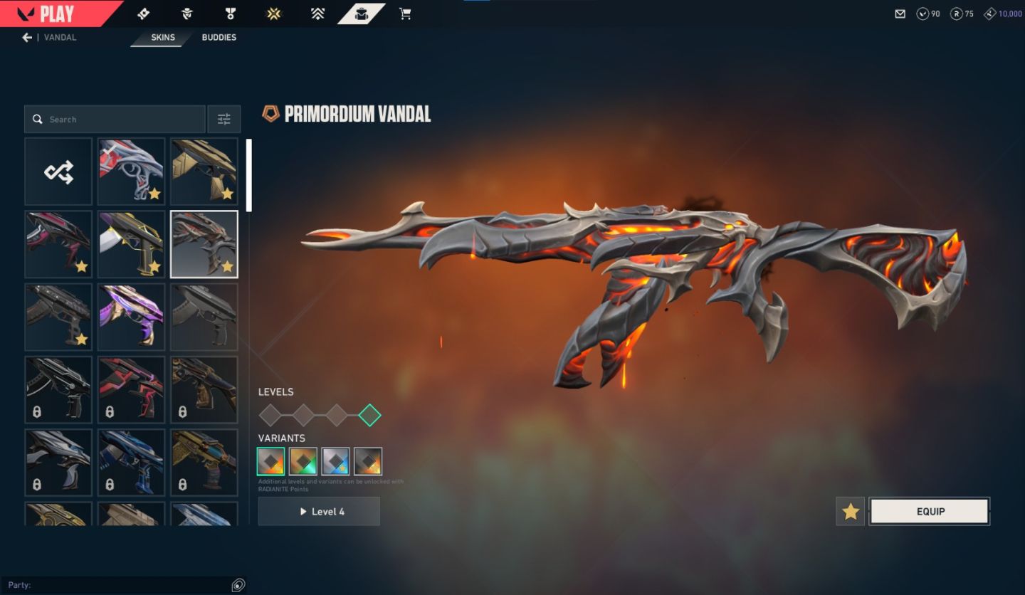 Conta Valorant Faca VCT 2026! Com skins de vandal