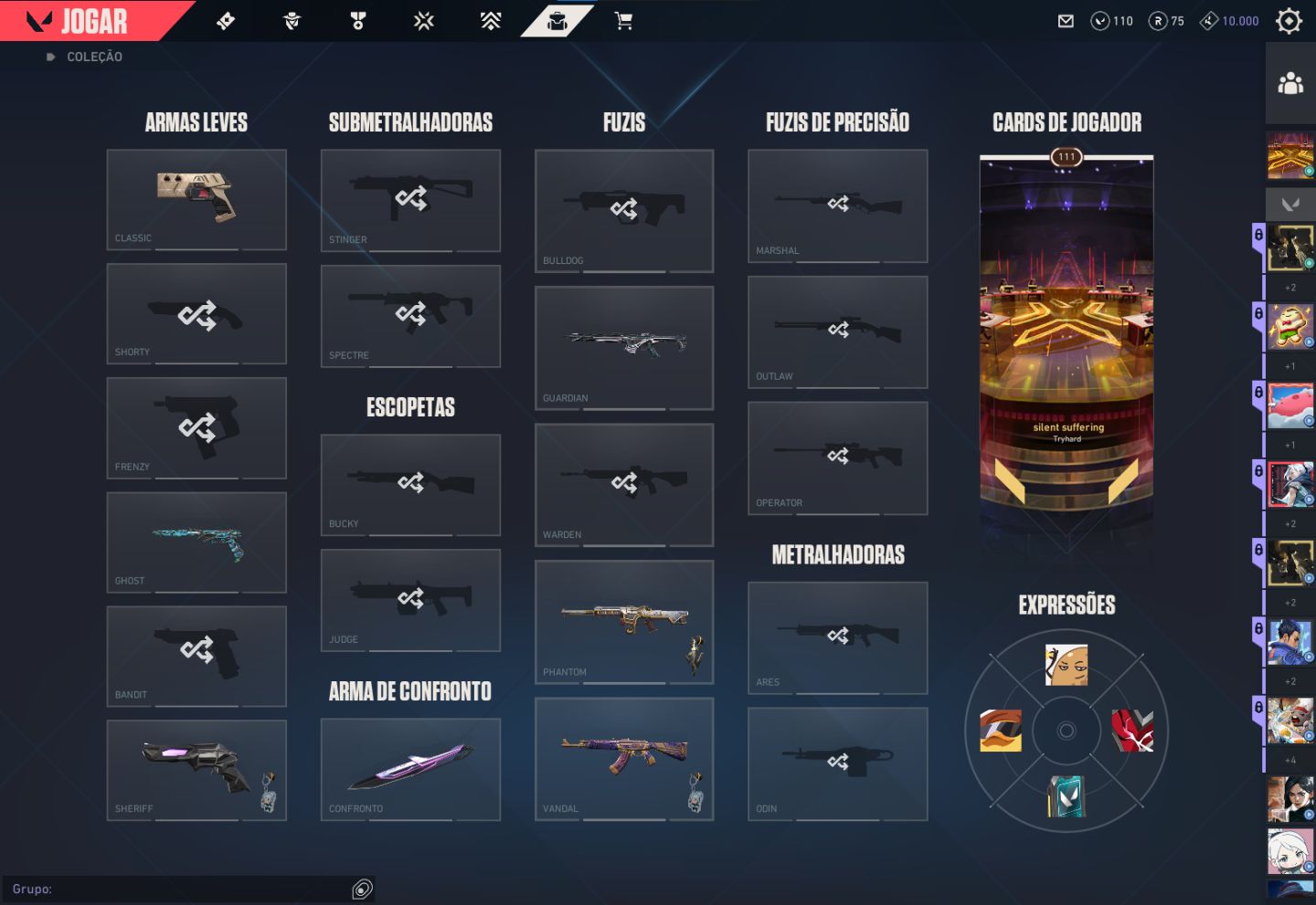 Conta Valorant | 8 Skins | Oni Phantom | 2 Vandals | 2 Sheriffs | Xerøfang