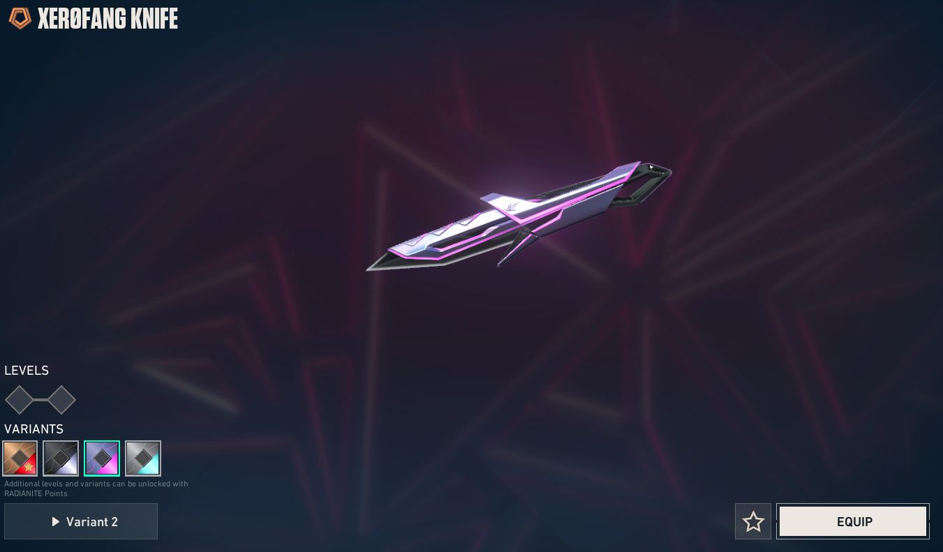 Conta Valorant com várias skins de faca, incluindo algumas VCT