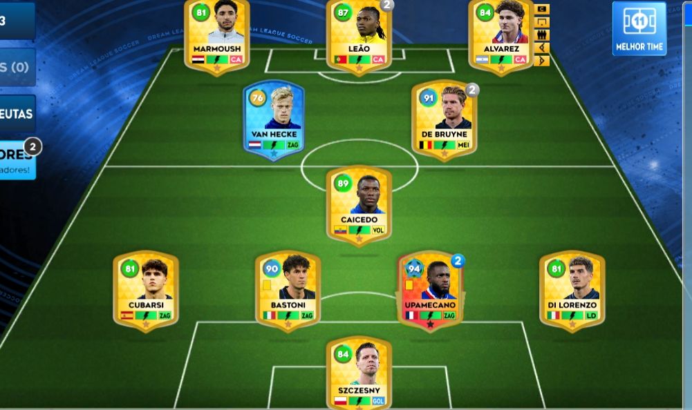 CONTA DE DLS COM JOGADOR FULL UPADO, RAFAEL LEAO ETC...