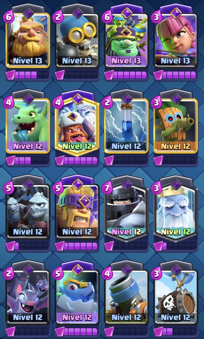Conta Clash Royale 10 anos - 14k de troféus + conta Clash of Clans CV11