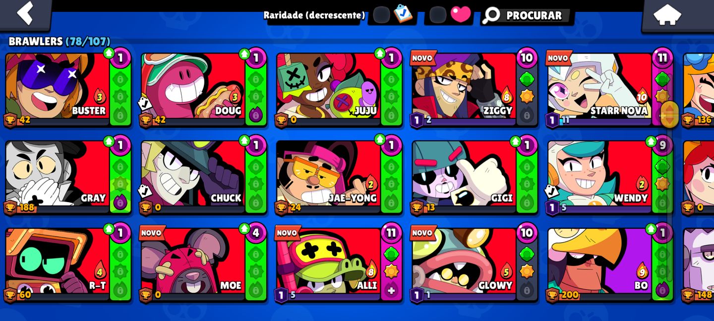 CONTA BRAWL STARS (600+GEMAS) 70K+ BLINGS 30.000 TROFÉUS
