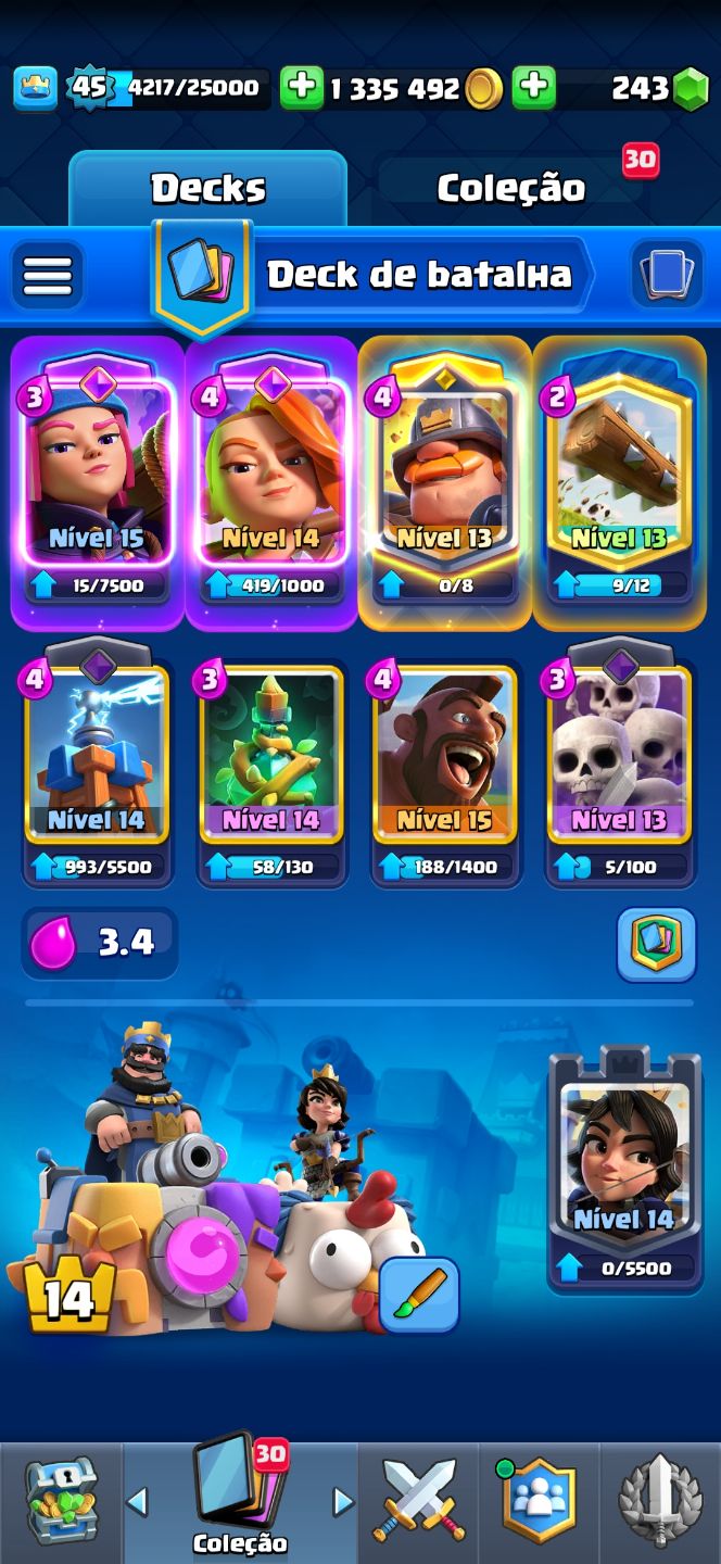 CONTA CLASH ROYALE 10500 TROFÉUS