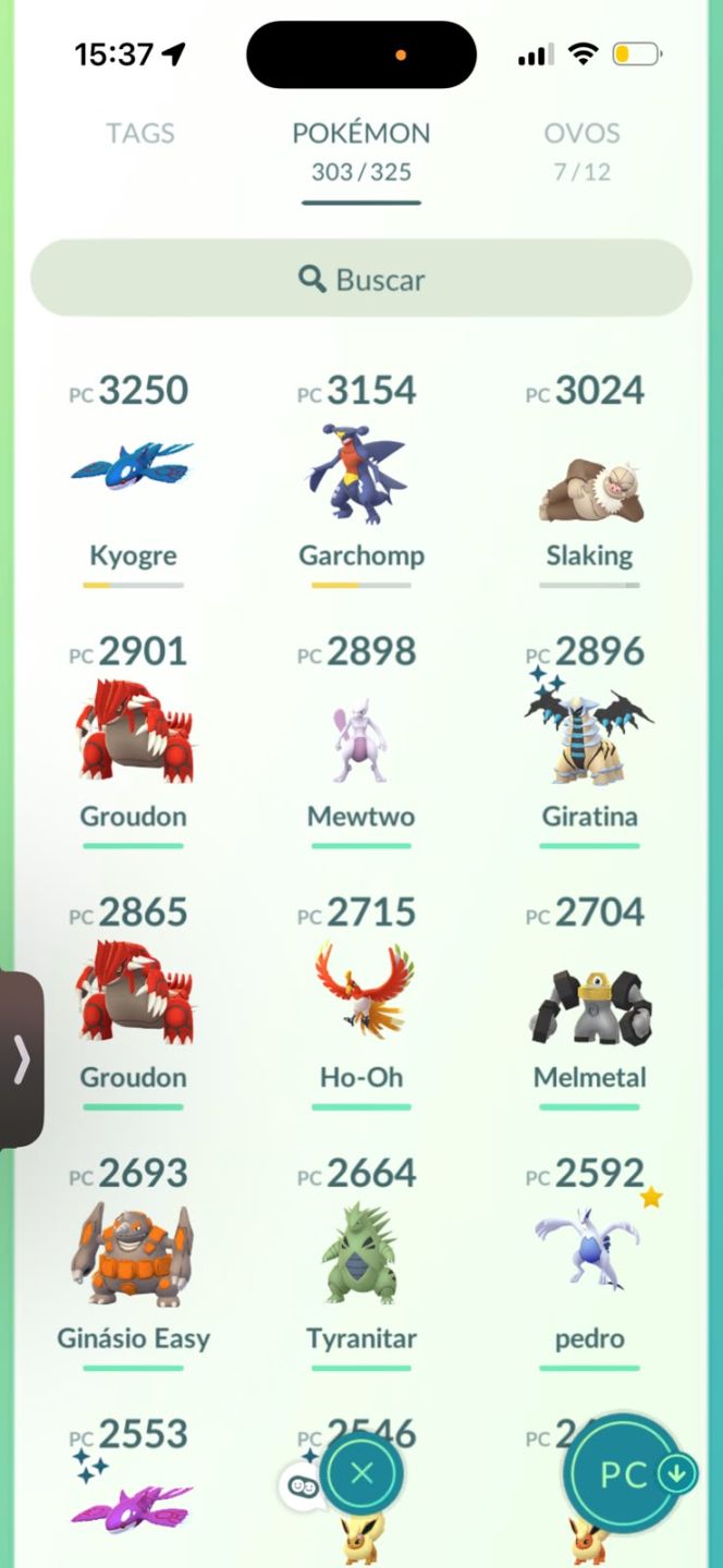 Conta Pokémon GO Nível 39 | 2017| Giratina Shiny + Kyogre Shiny + Mewtwo Armored