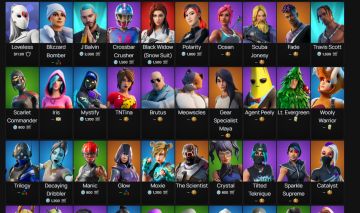 Conta Fortnite RARA -Travis Scott - glow + skins e picaretas tryhard+ 1185 Itens