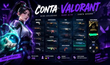 CONTA RADIANTE ATO 25A6 COM PACOTE CHAMPIONS 2023/VANDAL ARCANE/+100 SKINS RARAS