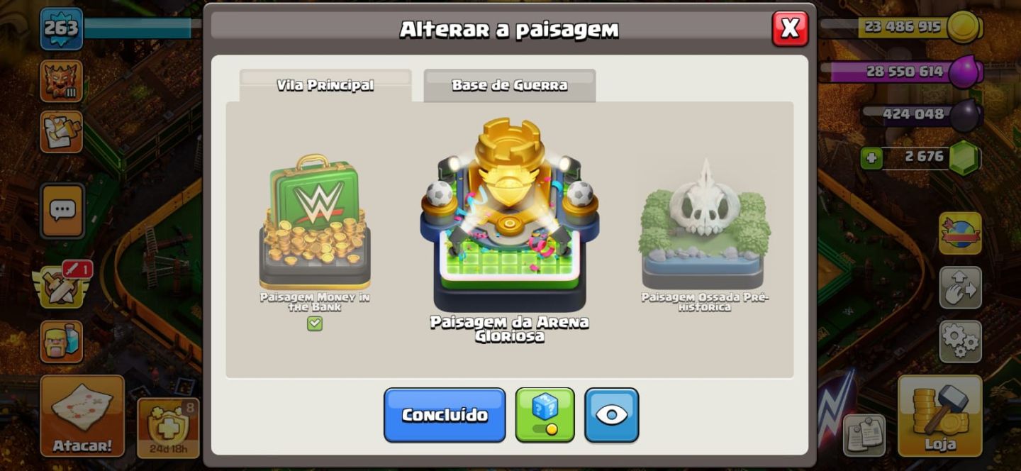 CV18 FULL RARO SKINS E PAISAGEM