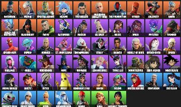 CONTA FORTNITE 57 SKINS | PODE ALTERAR E-MAIL | Calamity, SideWinder, SpiderGwen