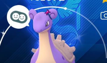 Lapras com fundo shyne
