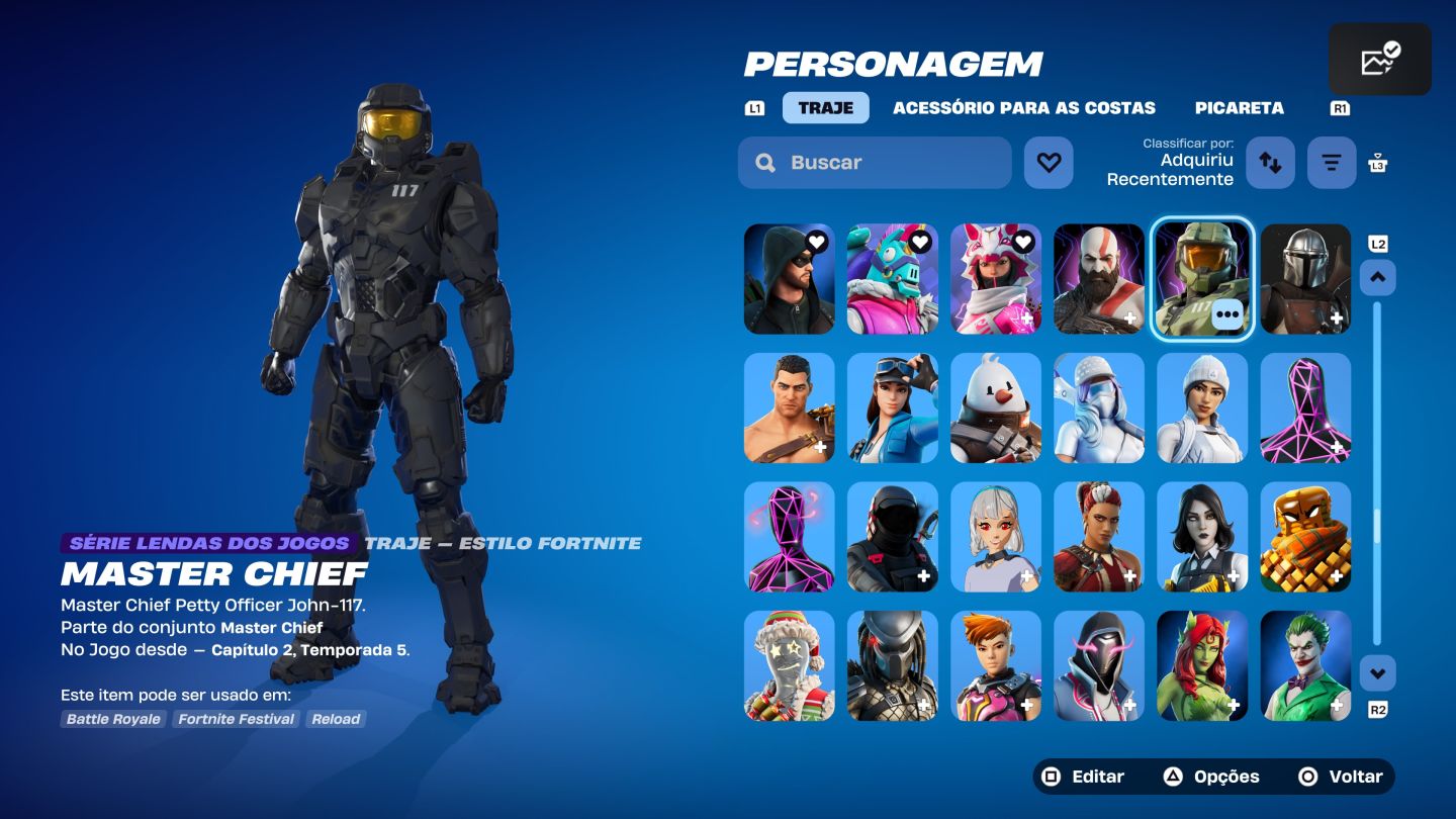 Conta OG Fortnite, Salve o Mundo fundador, pode acessar em todas as plataformas.