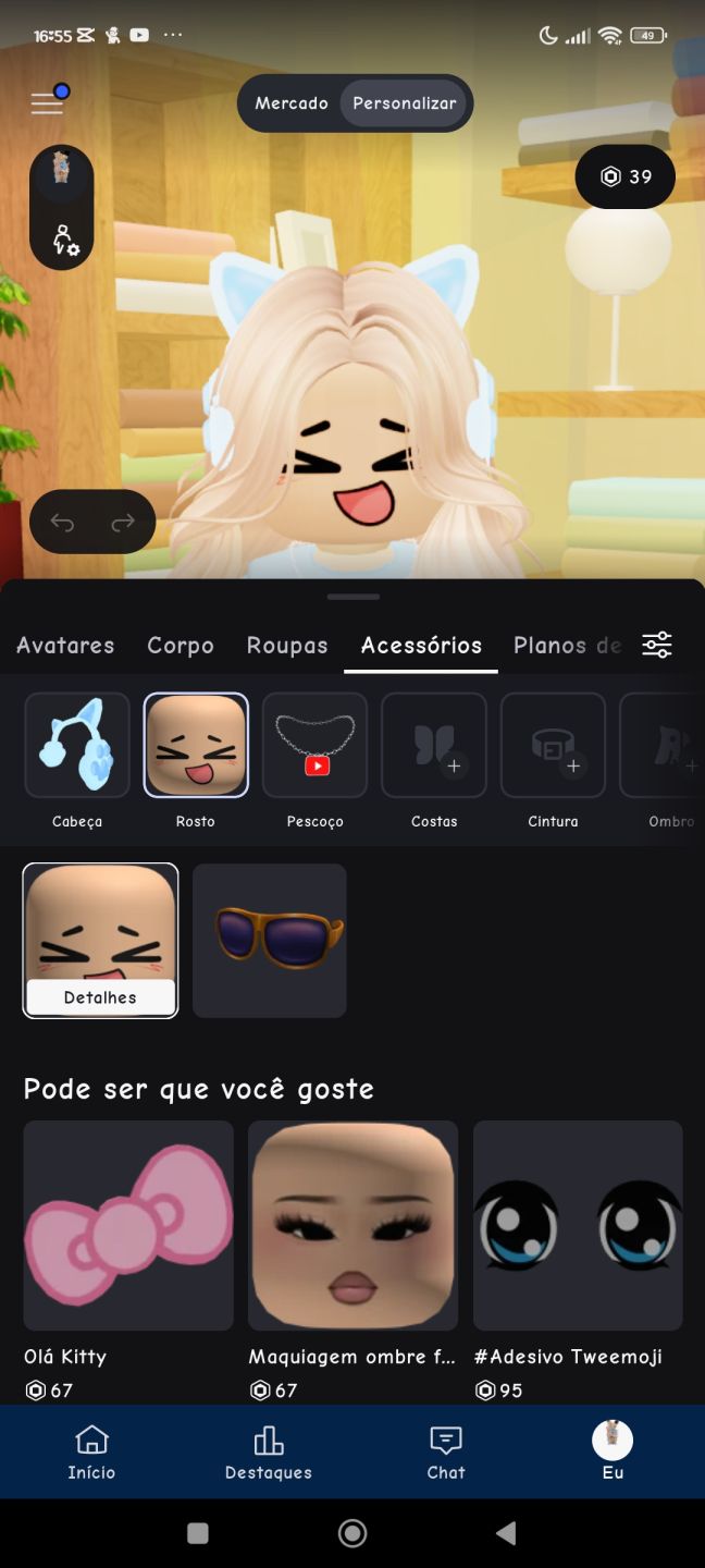 Conta de Roblox
