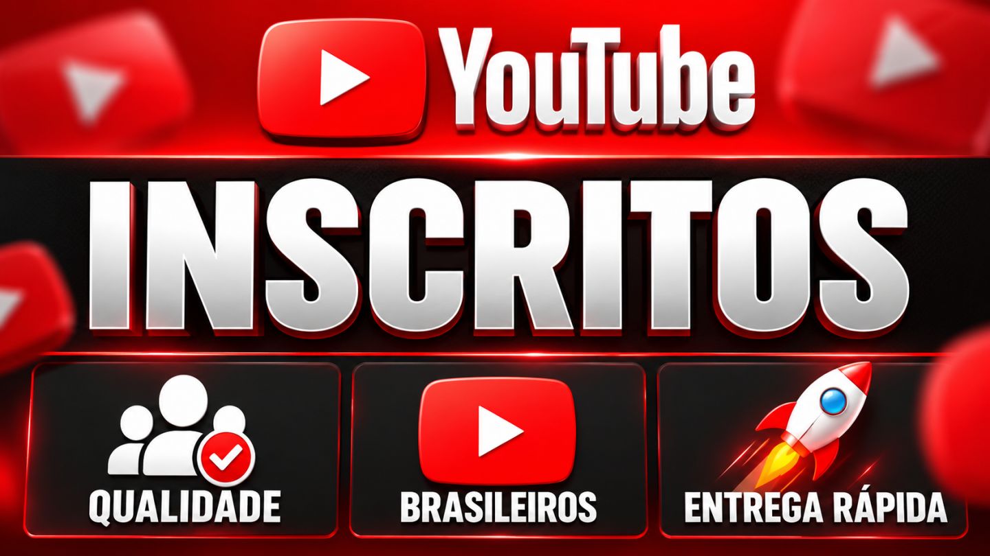 YouTube Inscritos, Visualizações e Likes Brasileiros | Garantia de 30 Dias