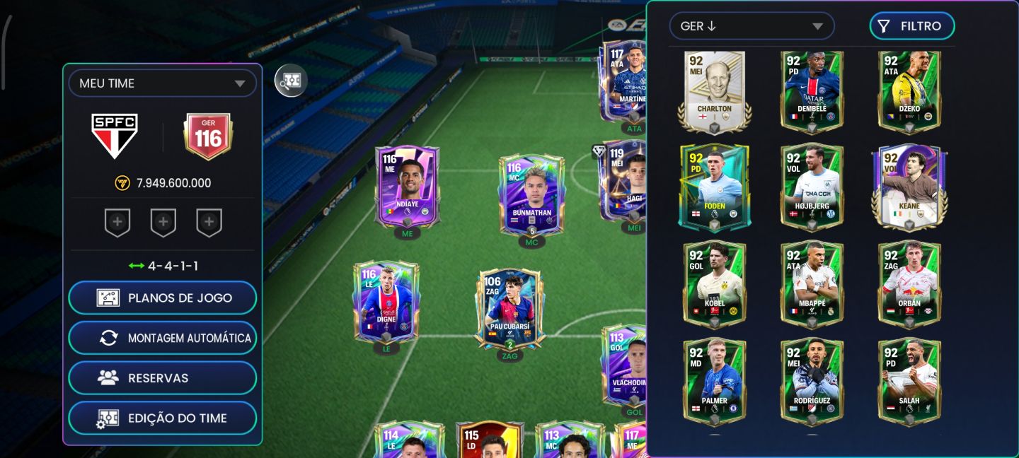 CONTA DE EA FC ANTIGA COM MUITAS GEMAS