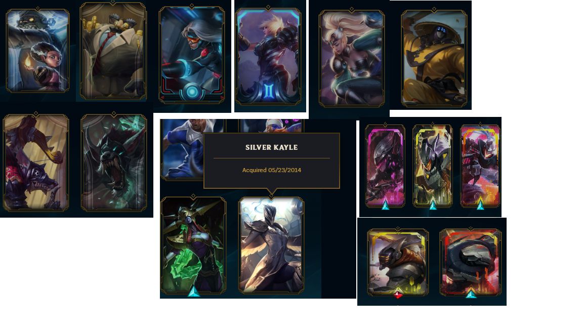 Conta extremamente rara com todas as bordas raras e skins bugadas
