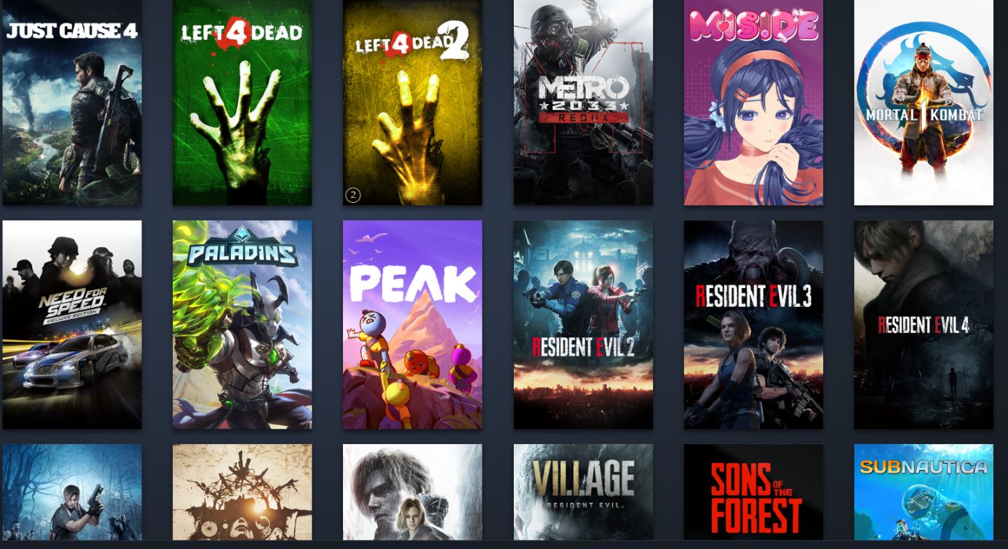 Conta steam com re9, arc raiders e muito mais