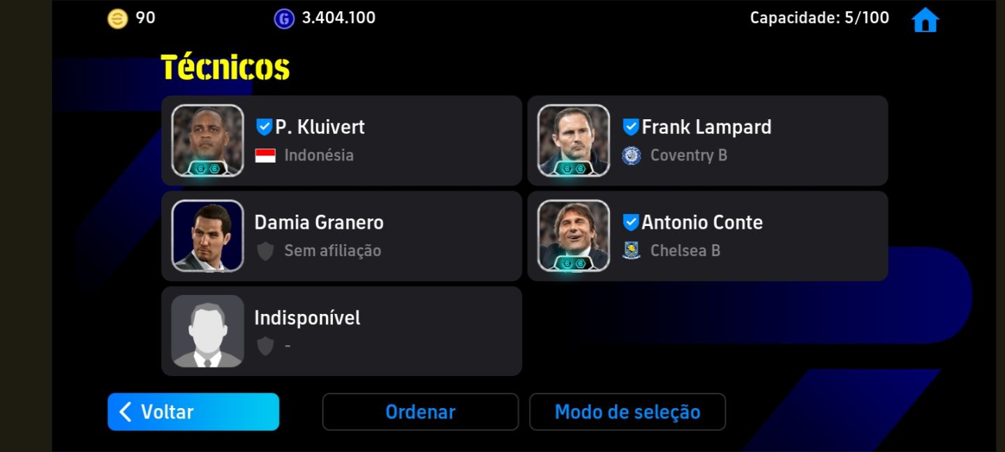 Conta de efootball com yamal blitz culler 105 e Ronaldinho milan