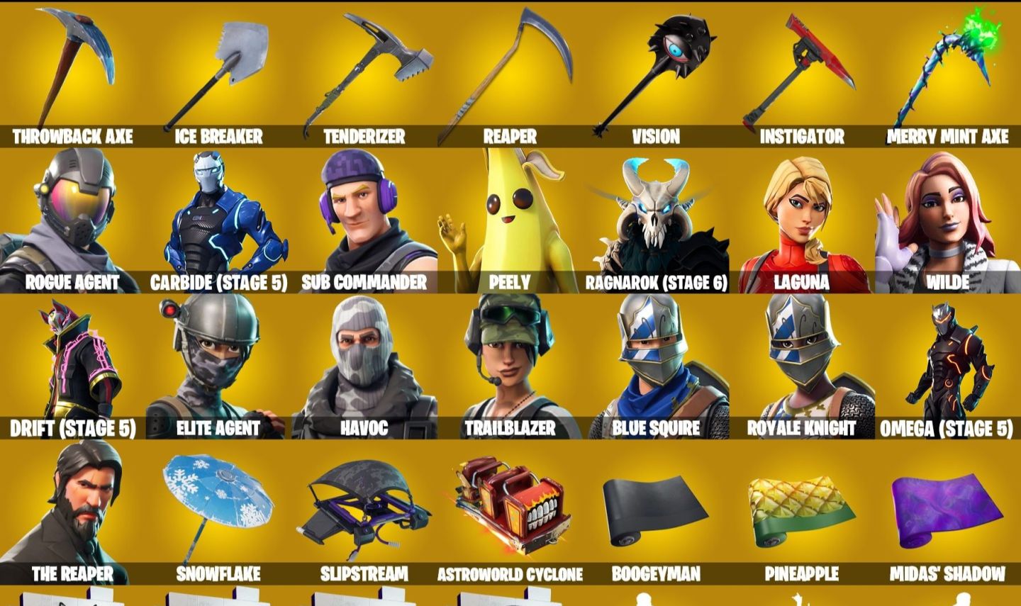 CONTA FORTNITE COM CEIFADOR, CAVALEIROS S2, MINTY & 170 SKINS