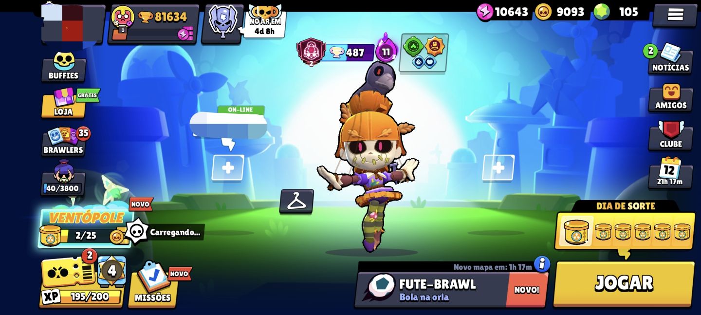 Conta BRAWL STARS uso pessoal 81k de trofeus skins raras