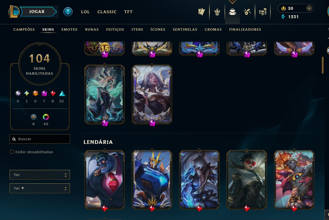 Conta por 1.300R$ / Viego Reinado Espectral + Nami Sombras + Aurelion Arquiteto!