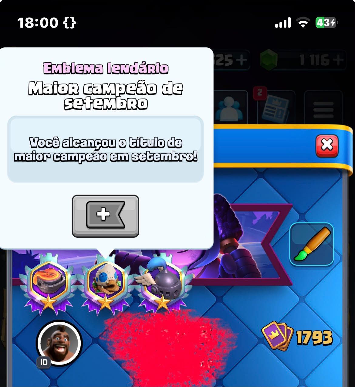 Conta de Clash Royale GEMADA!