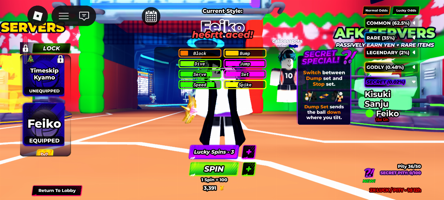 Conta d haikyuu legends com 5 secrets e 2 ultras boa dms!