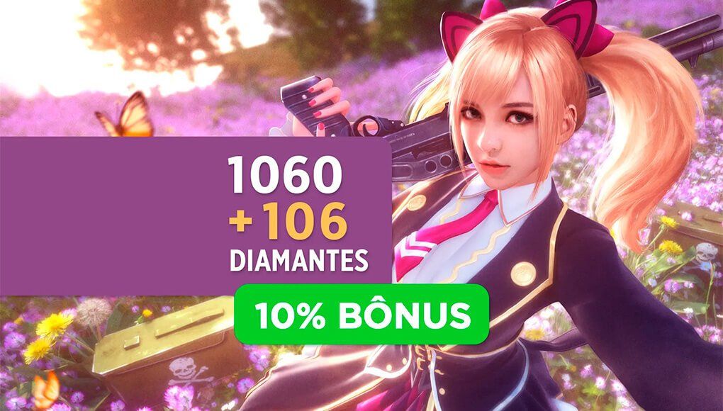 (MAIS BARATO DO SITE)DIAMANTES VALOR ORIGINAL COM +10 BÔNUS FREE FIRE