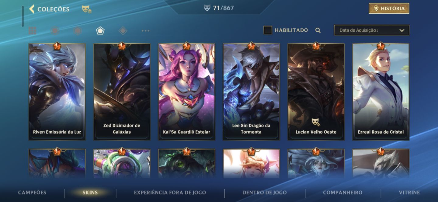 CONTA DE WILD COM LENDA E MONARCA