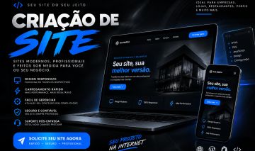 CRIAÇÃO DE SITES PROFISSIONAIS | DESIGN MODERNO E RESPONSIVO
