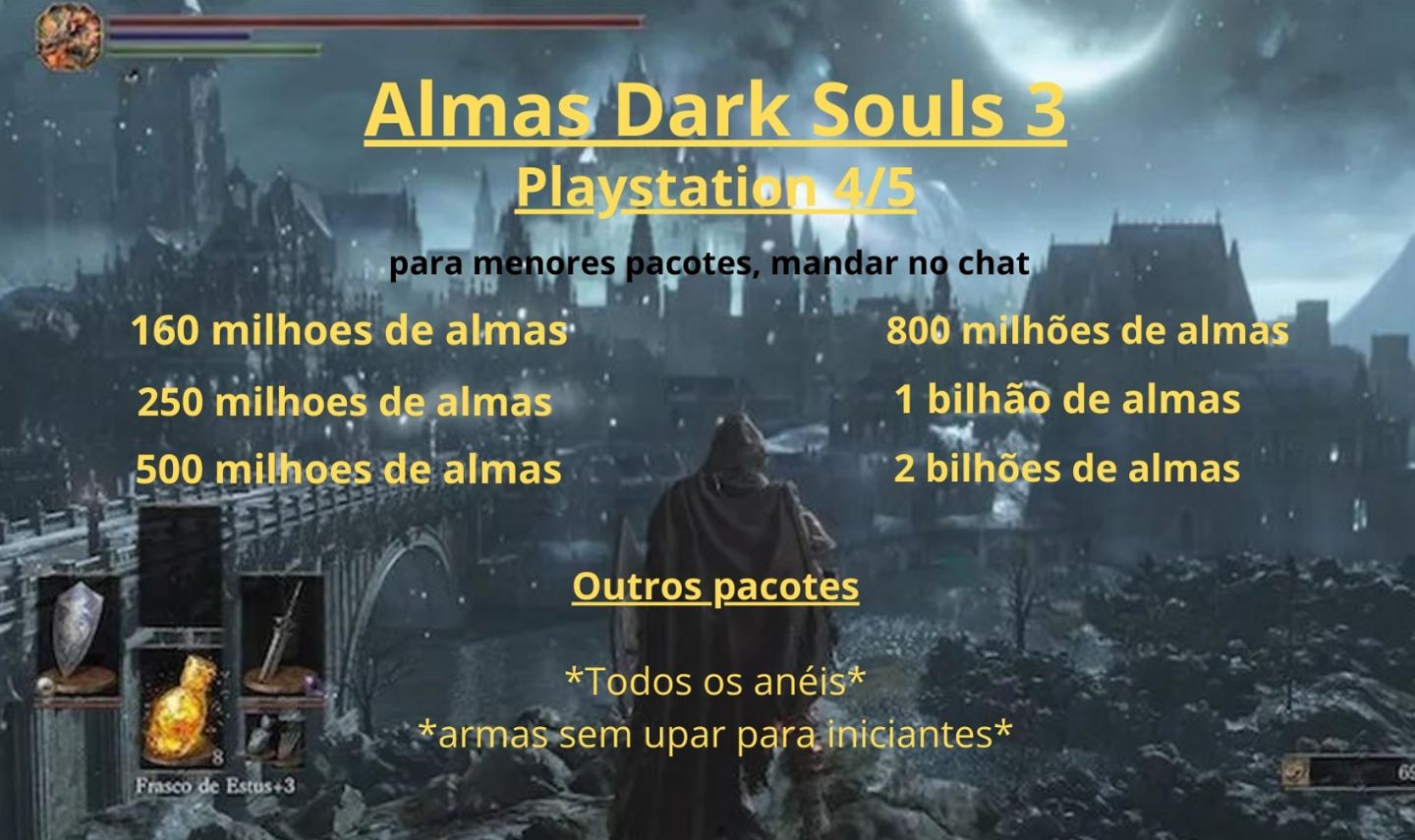 Almas e itens Dark Souls 3 -99% OFF- | Ps4/ps5 | Xbox Séries/one