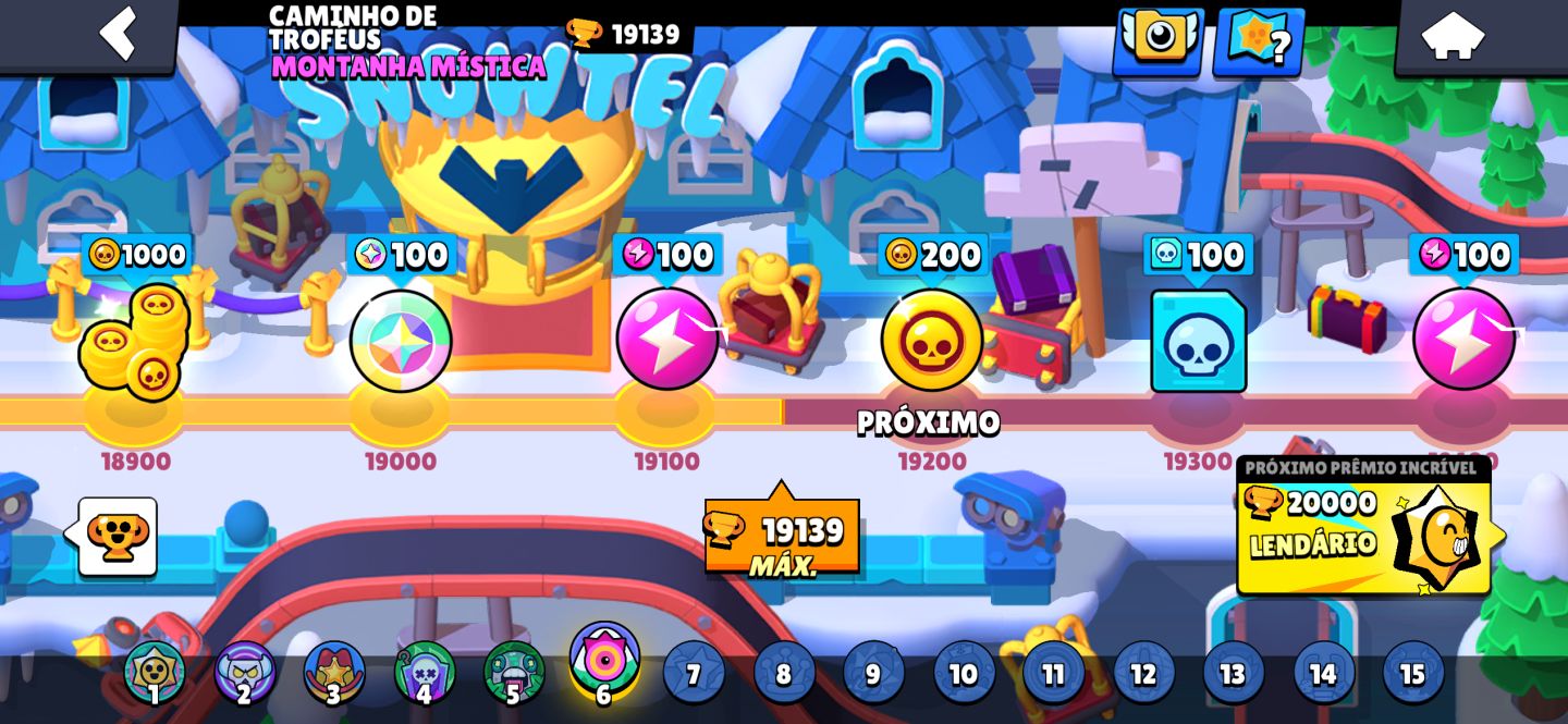 Conta brawl star 20k troféu 9 lendários 1 ultra