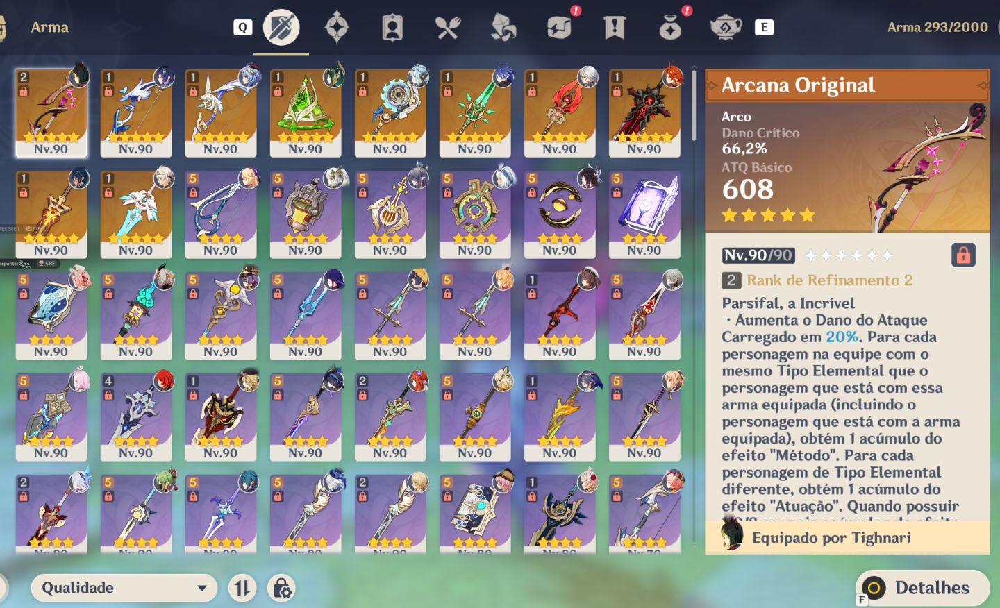 Conta Genshin Ar60 100% + Zzz Ar60 100% + Ambas Build Boas e Personagens Meta