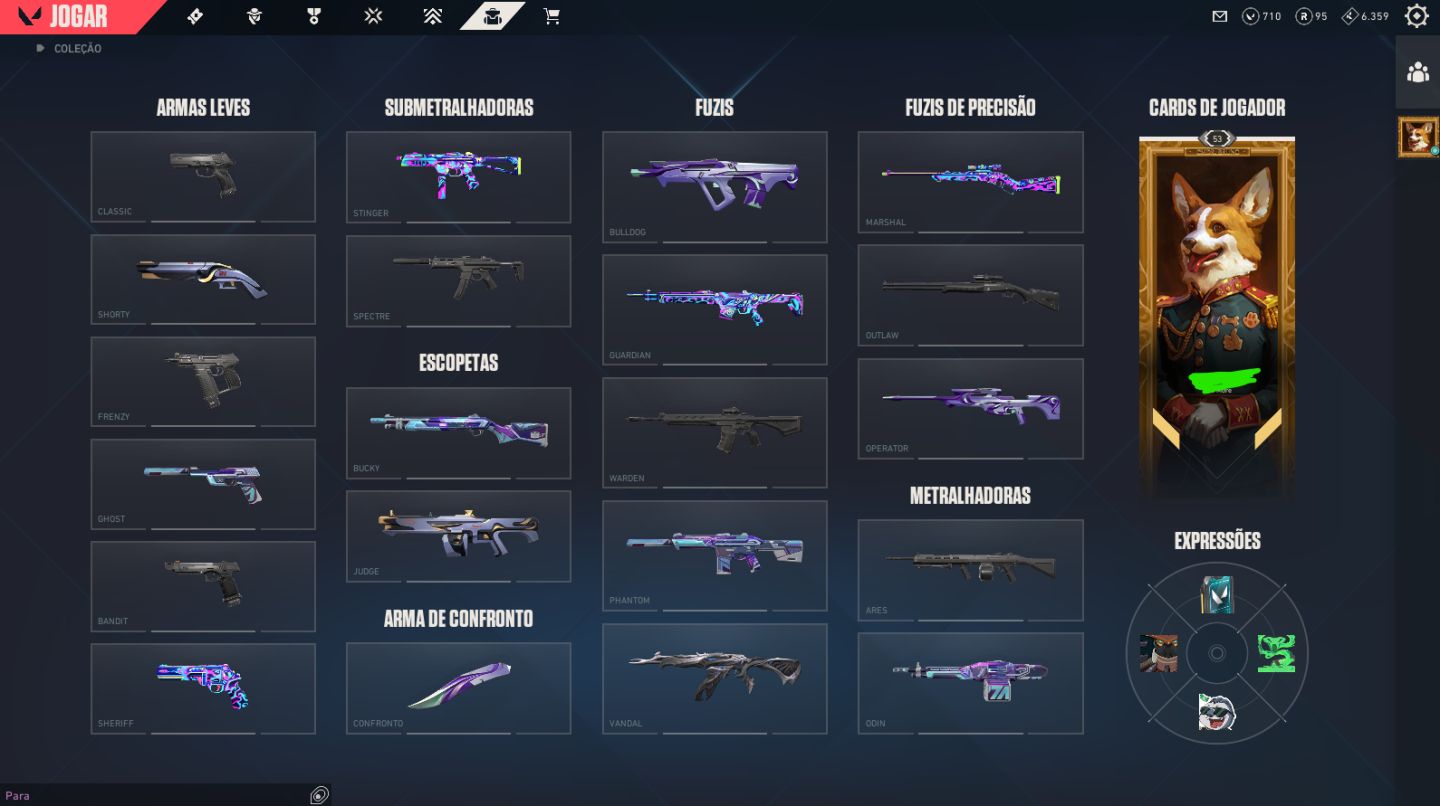 Conta Valorant 2 Skins Vandal 1 Passe