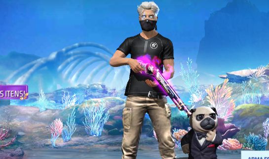 CONTA FREE FIRE 300 PEITAS + PASSE DE BRINDE