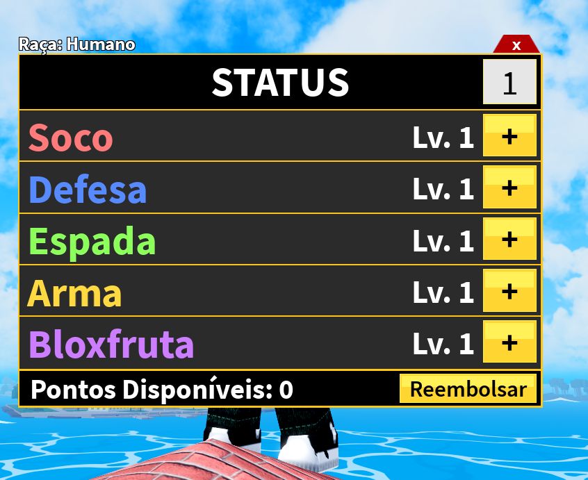 CONTA ROBLOX - JOGO BLOX FRUIT - COM LIGHTNING - LV 1 - SÓ HOJE -PROMOÇÃO DO DIA
