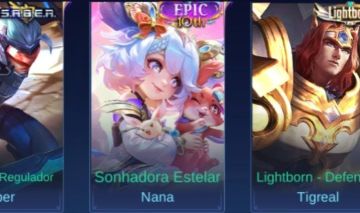 Conta mobile legends com muitas skins