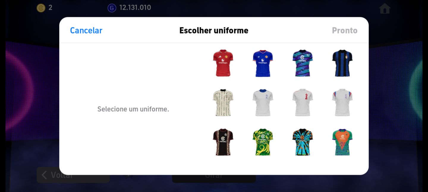 CONTA DE EFOOTBALL ANTIGA!