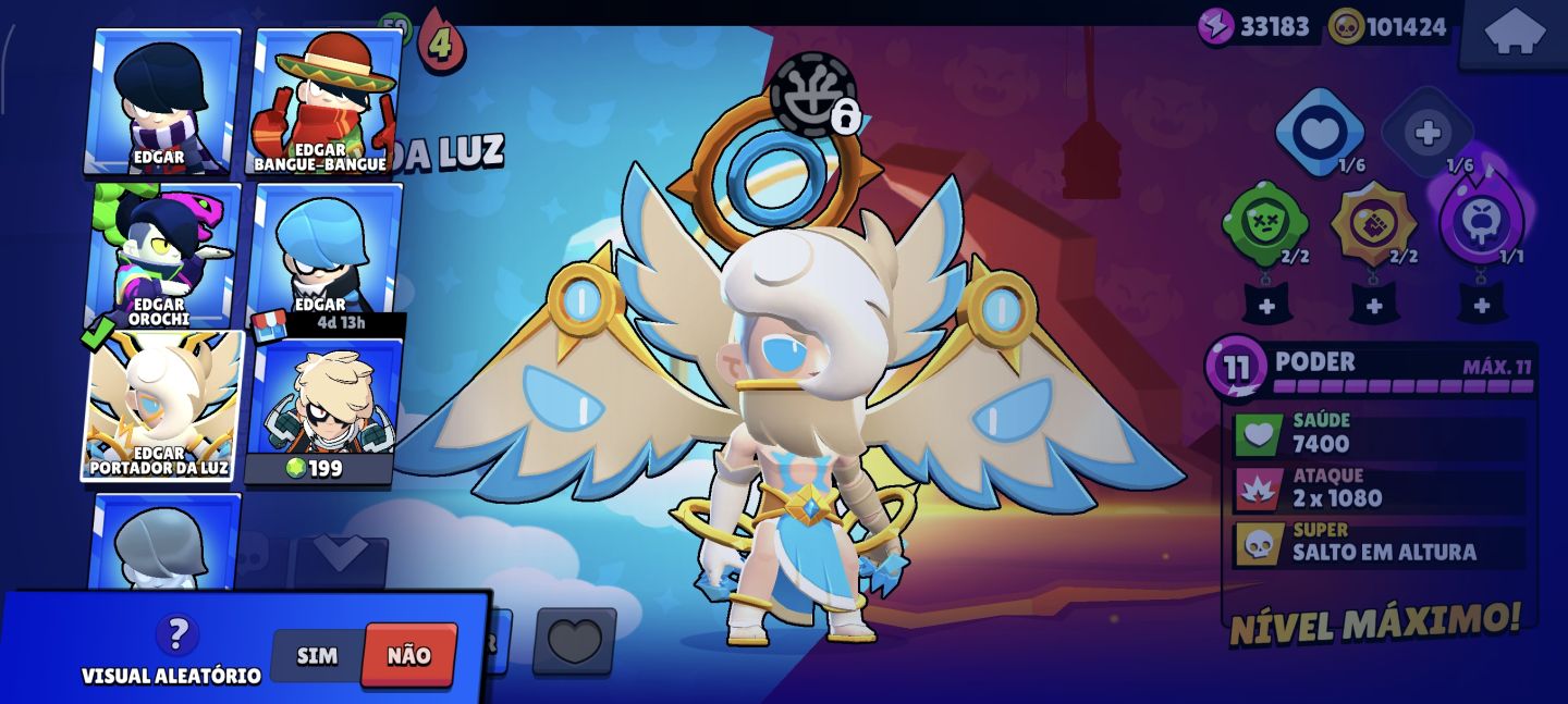 Conta profissional de brawl stars 66K de Troféus