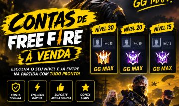 LVL 30 CONTAS GUEST FREE FIRE LEVEL 15/25/30/+DIAMANTES NO SEU GOOGLE/FACEBOOK