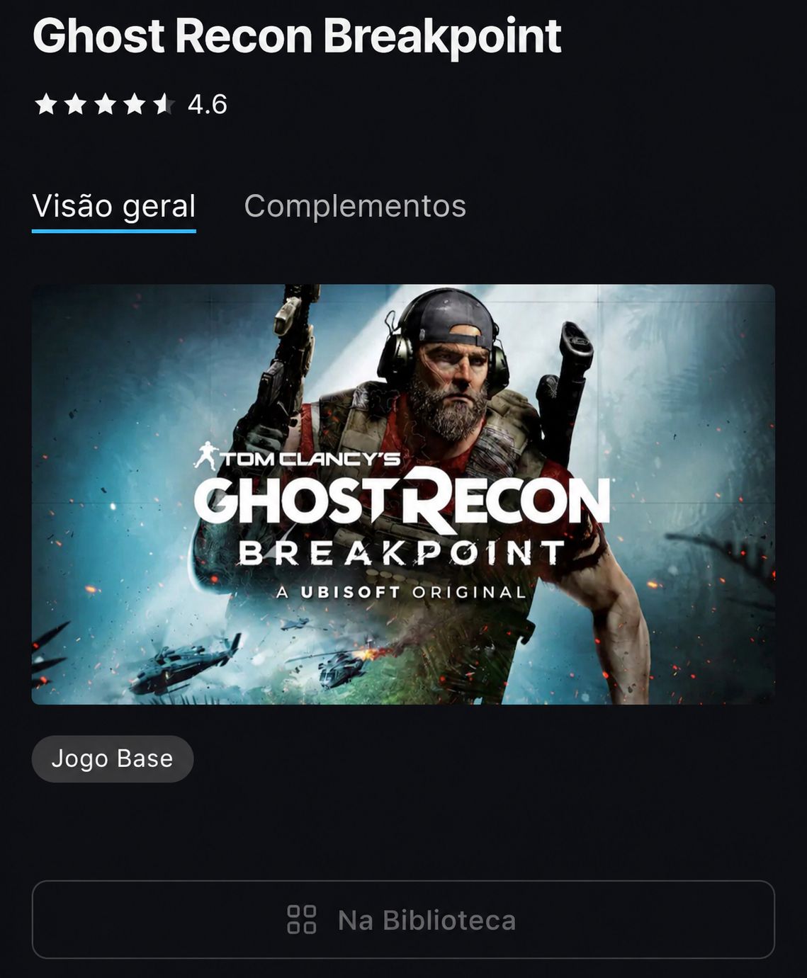Ghost Recon Breakpoint | Conta Epic Games