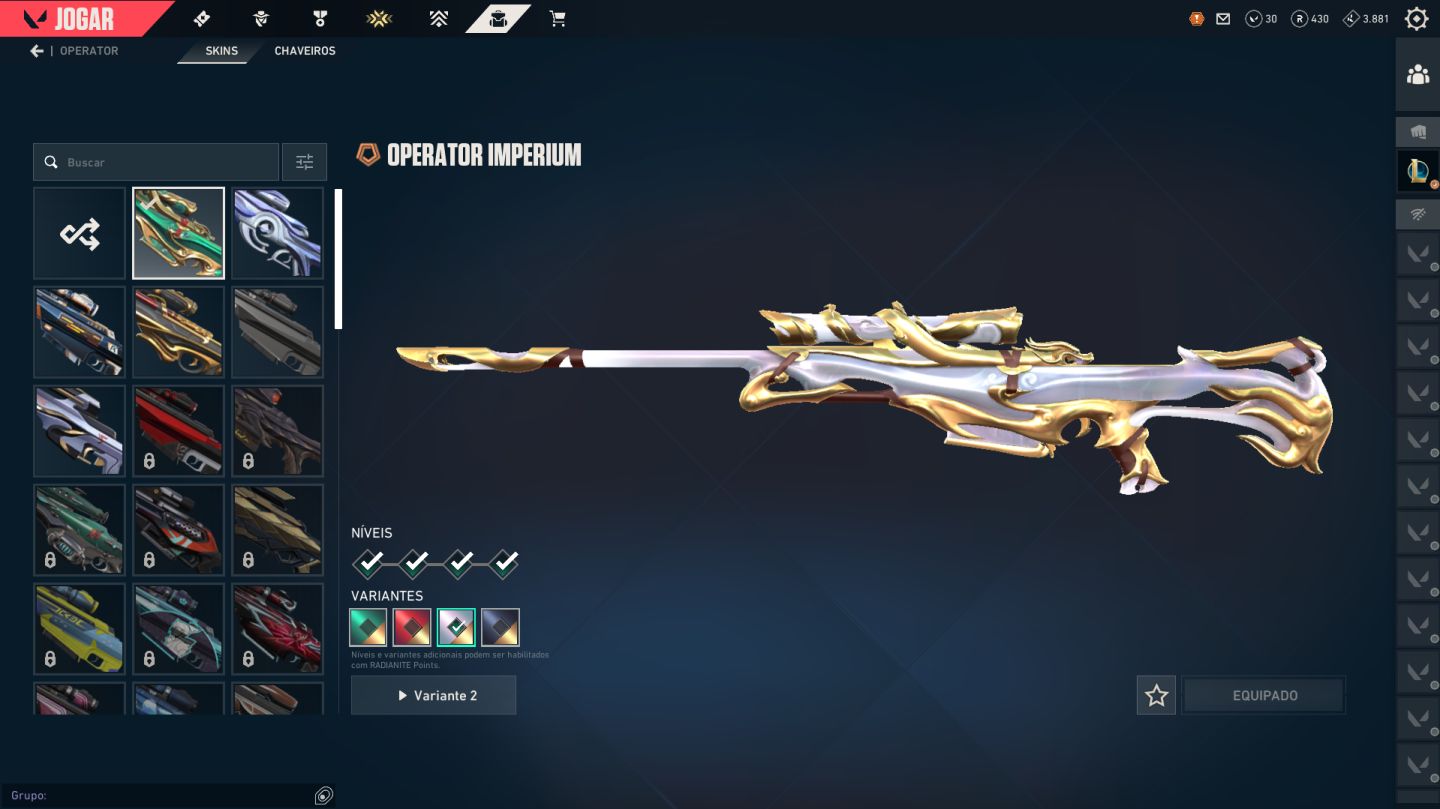 Conta do valorant com varias skins, singularidade e preludio do caos