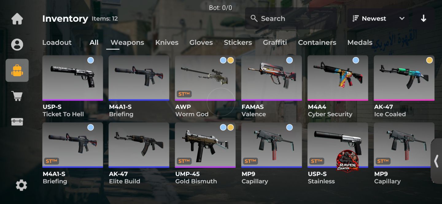 CONTAS CSGO MOBILE - COUNTER FLAME