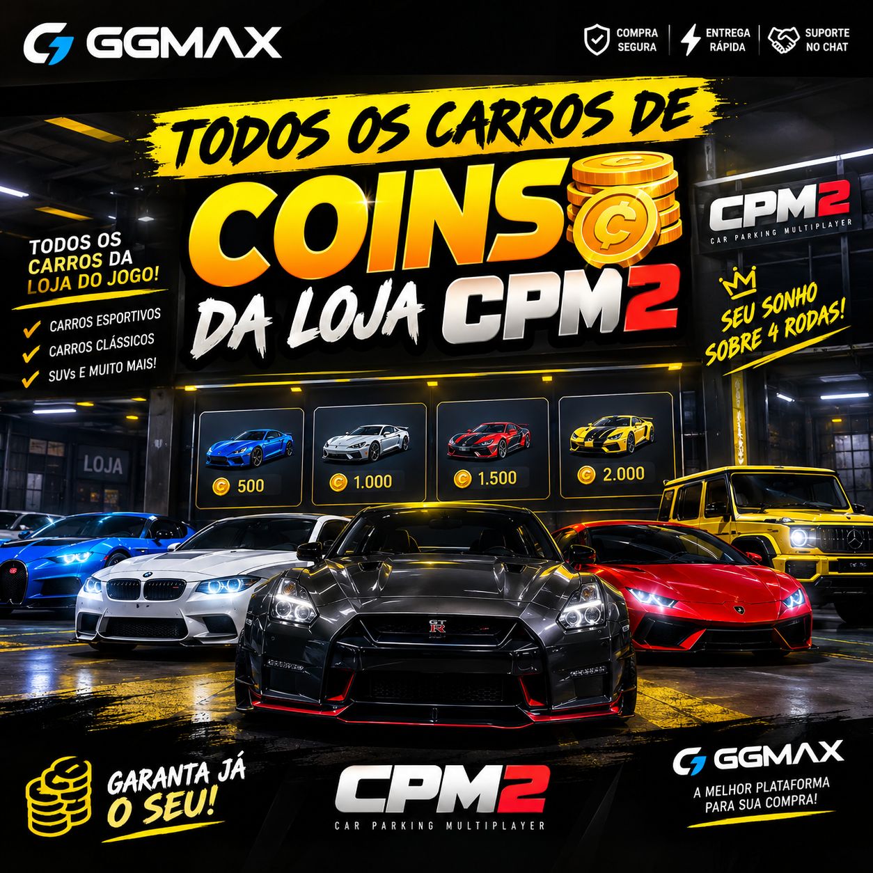 VENDA DE CARROS DE GOLD CPM2 | CARROS DA LOJA